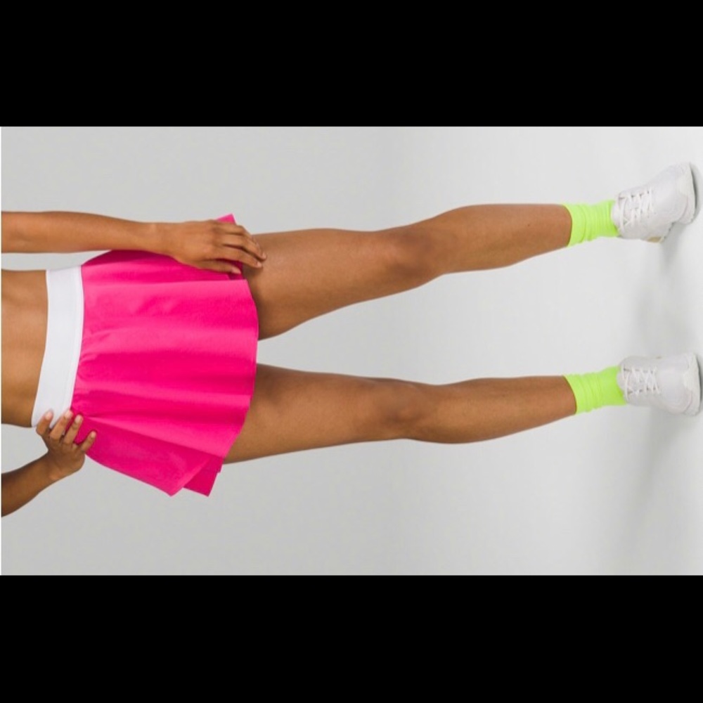 Pink court rival skirt from lululemon